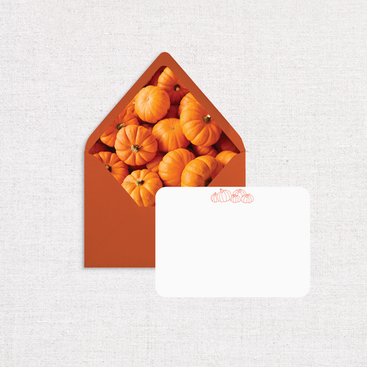 Autumn Pumpkins Blank Card
