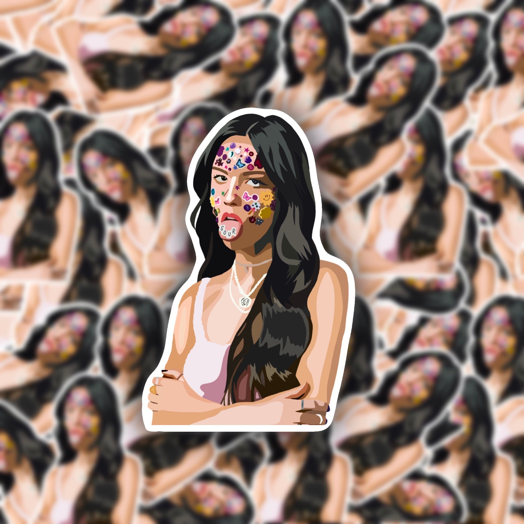 SOUR Olivia Rodrigo Inspired Matte Vinyl Sticker – Paper Rings Press