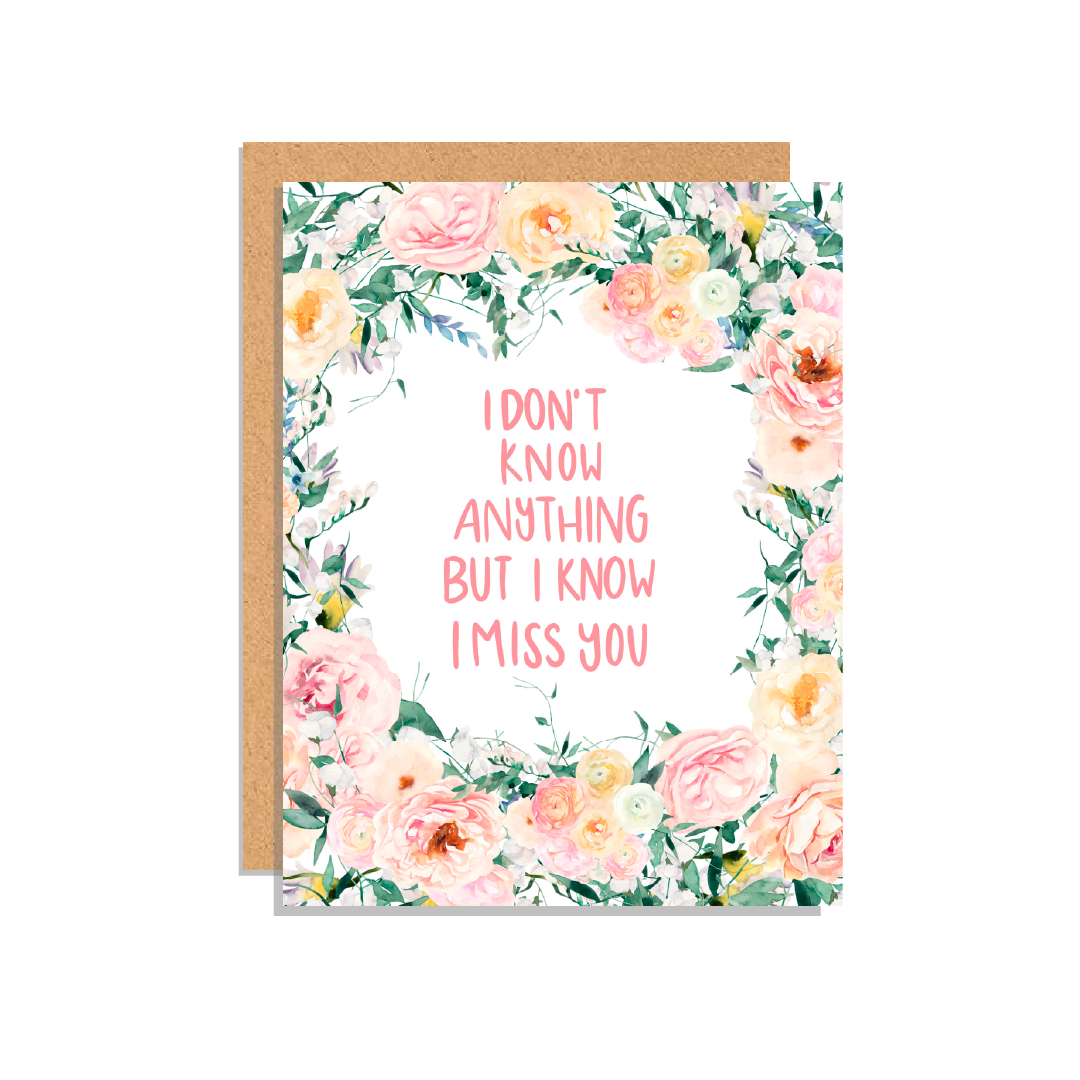 Betty's Garden I Miss You Greeting Card