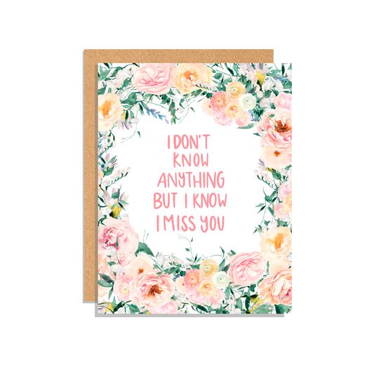 Betty's Garden I Miss You Greeting Card