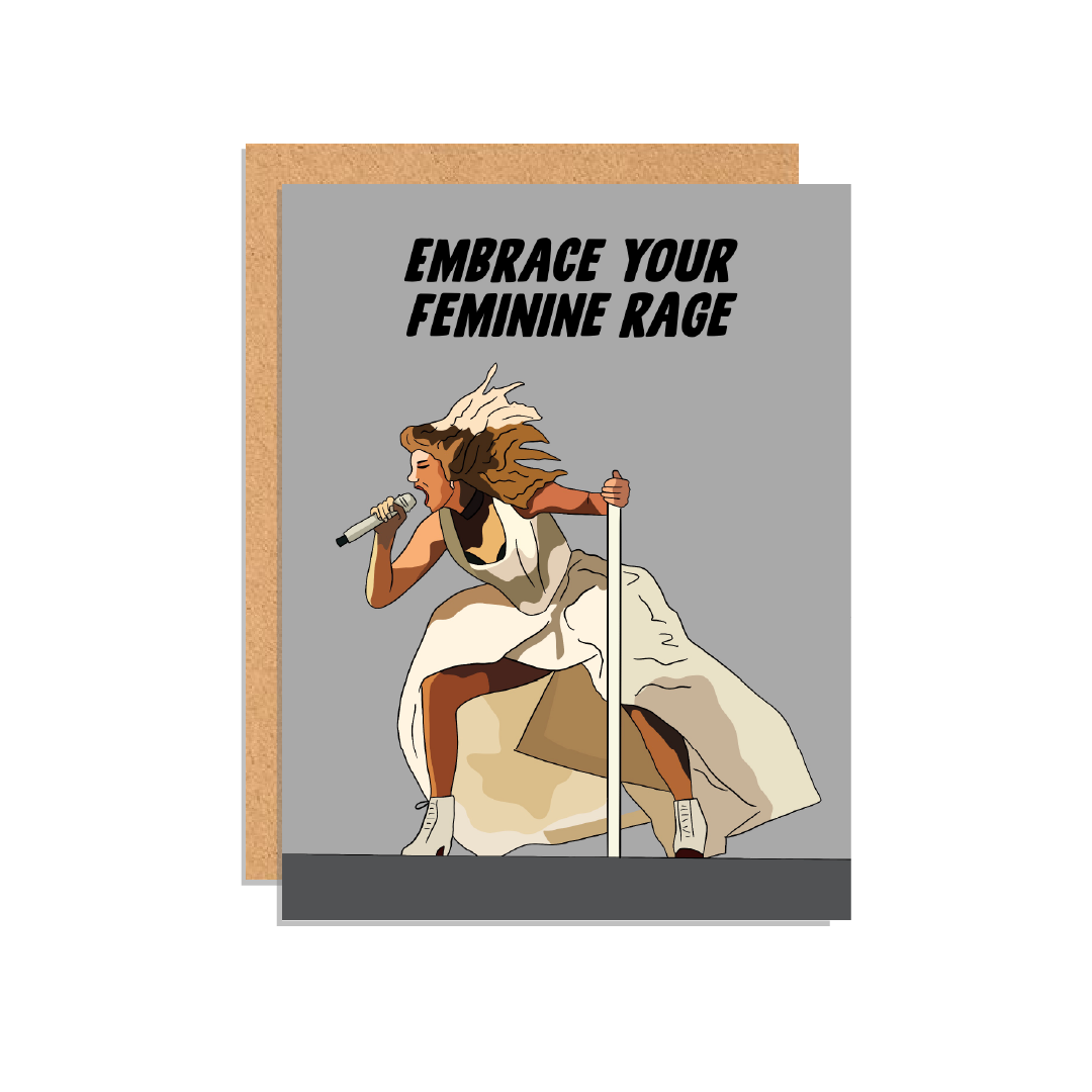 Embrace Your Feminine Rage Greeting Card