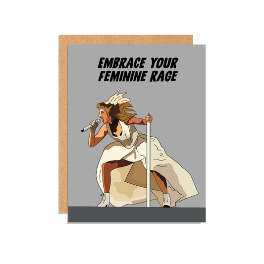 Embrace Your Feminine Rage Greeting Card