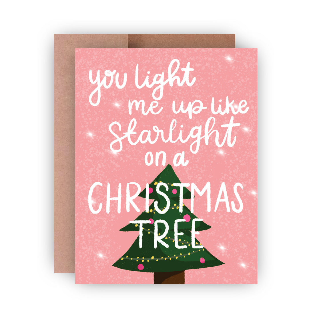 Glittery Christmas Greeting Card