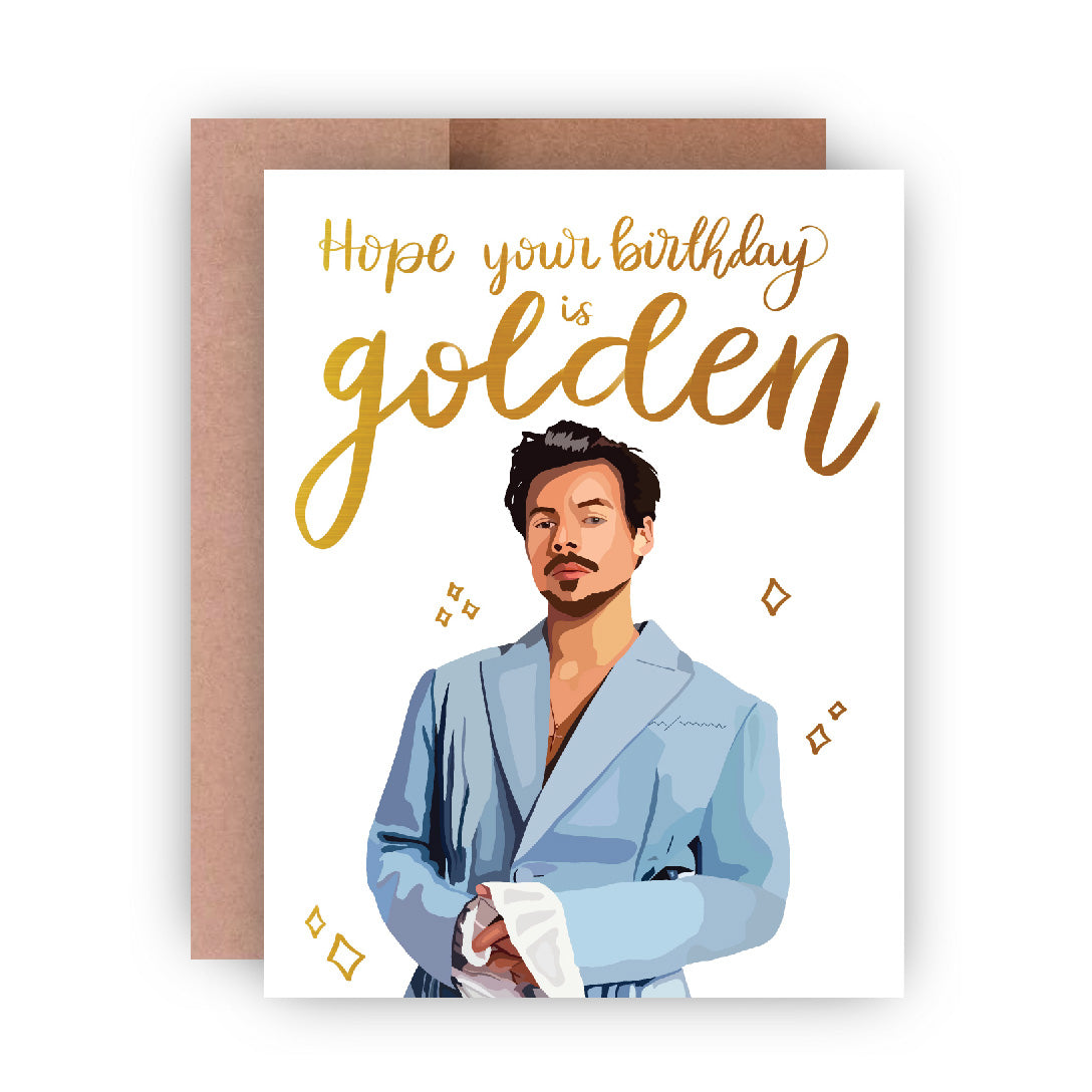 Hope Your Birthday is Golden Greeting Card