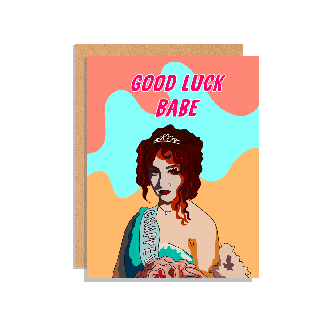 Good Luck Babe Greeting Card