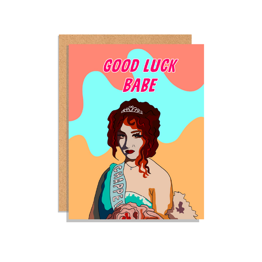 Good Luck Babe Greeting Card