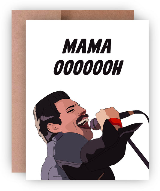 Mama Oooooh Queen Greeting Card