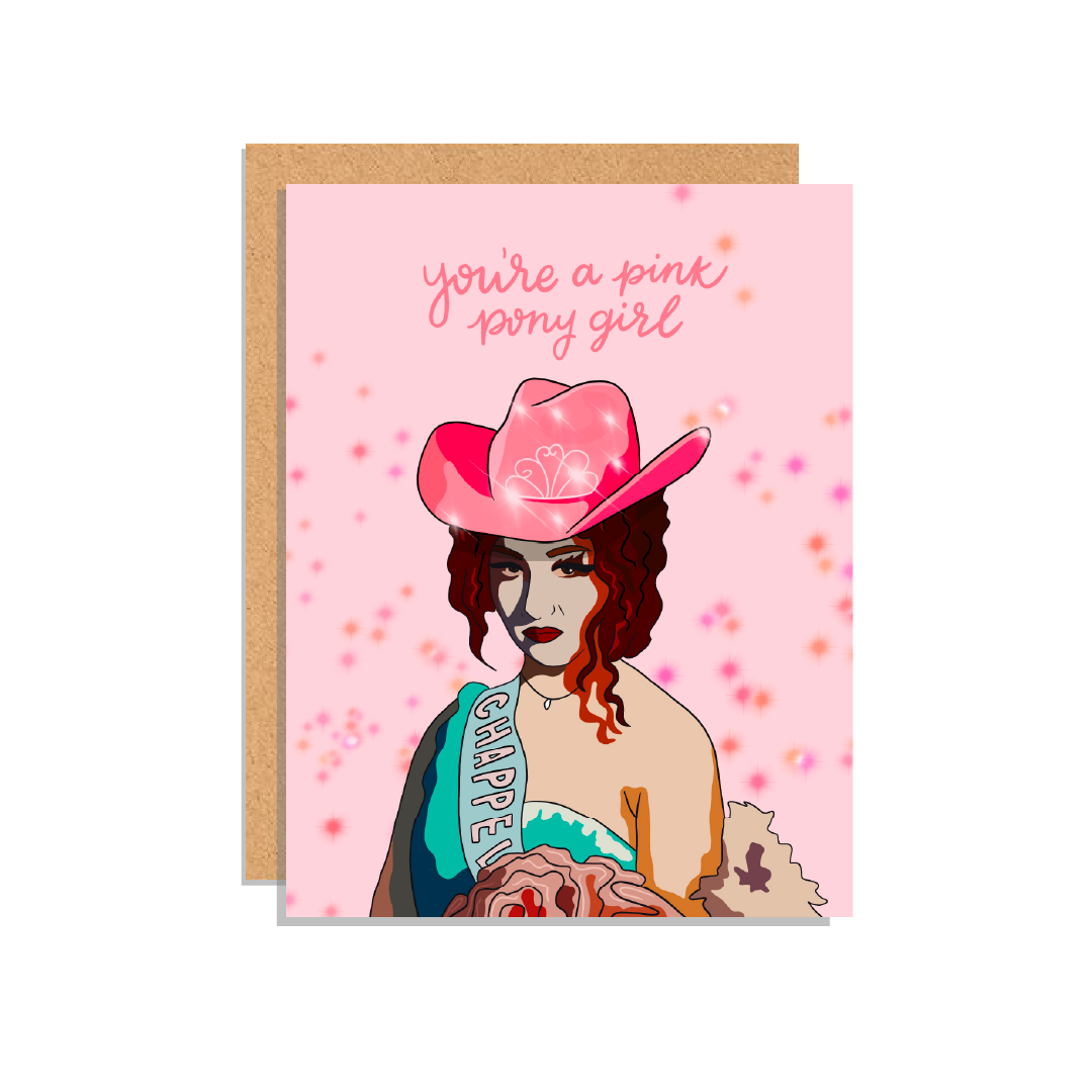 You're A Pink Pony Girl Greeting Card