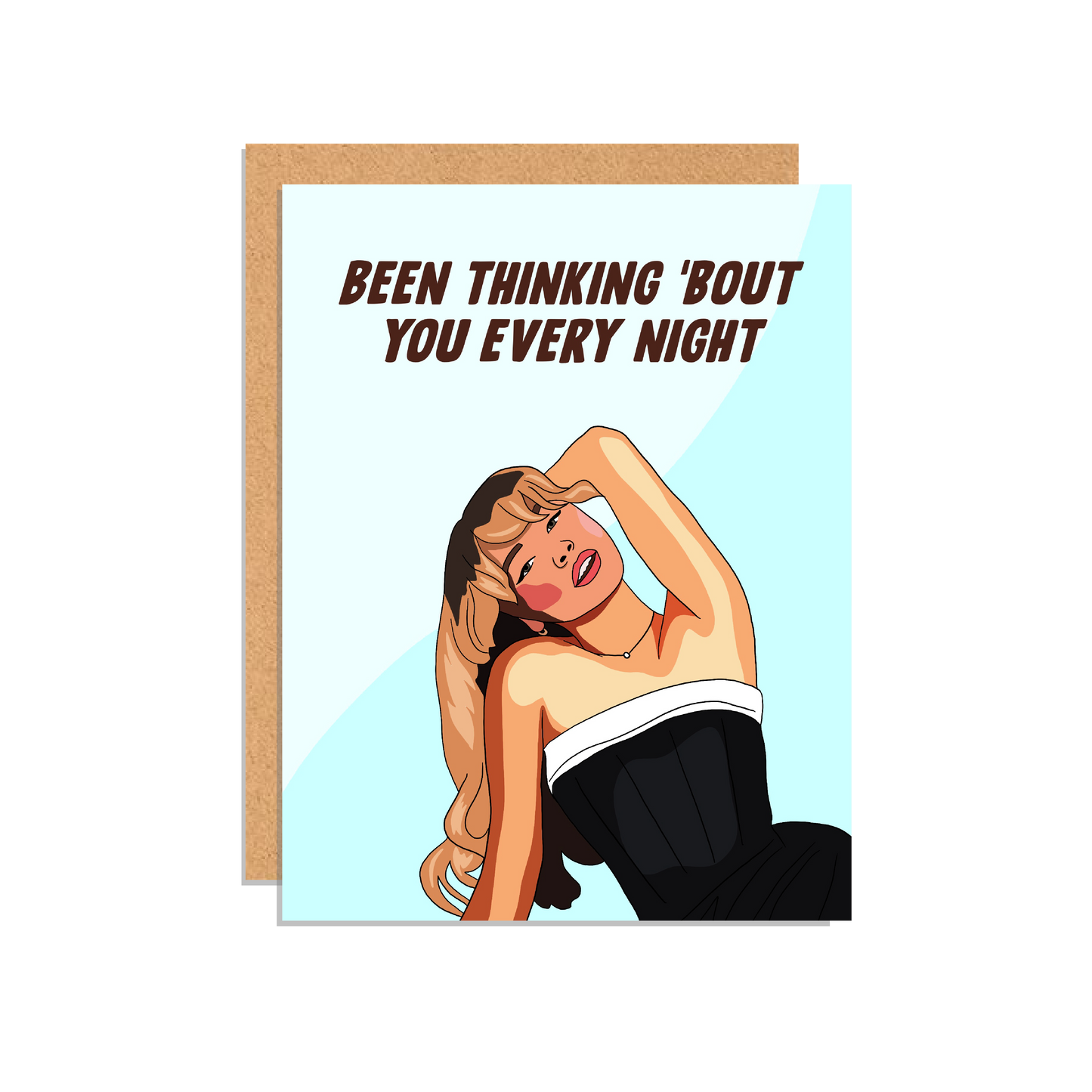 Been Thinking 'Bout You Every Night Greeting Card